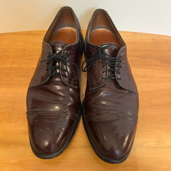 Allen Edmonds Sanford Wingtips in Wine - 11 D main image 7